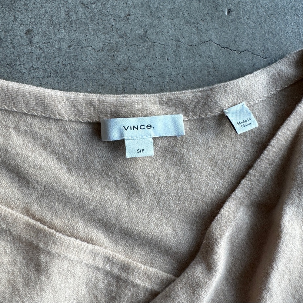 Vince Camel overlap sweater top